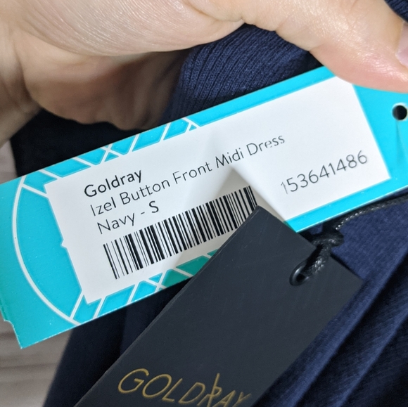 goldray | stitch fix •izel button front midi dress - Picture 8 of 10